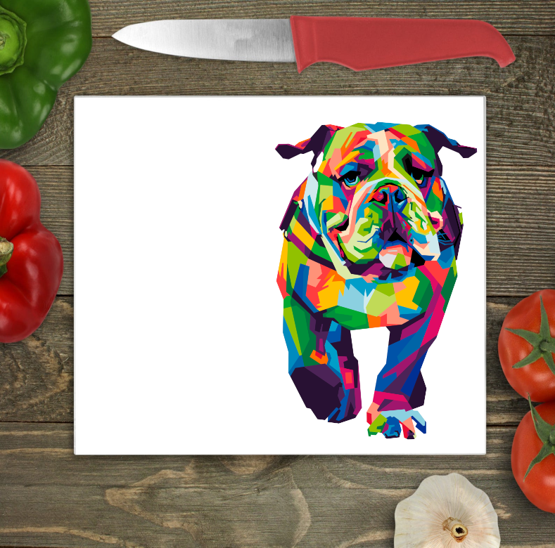 Bulldog Glass Chopping Board, Bulldog Glass Chopping Board